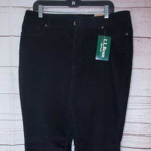 LL Bean Favorite Fit 16 Regular Women Black Pants